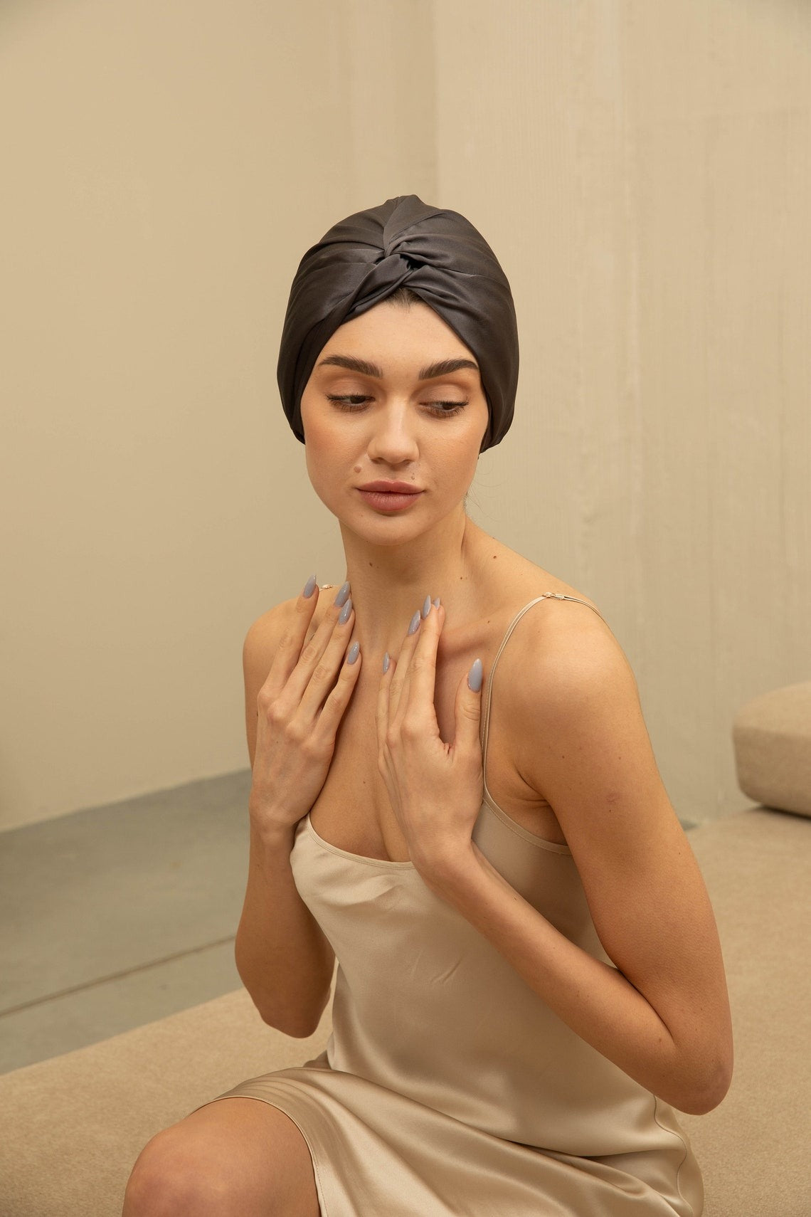 100% Mulberry Silk Caps | Silk Bonnets | Hair care | Beauty | Silk Turban- Sleep Hair Caps- Gifts for her- Womens turban pure silk twisted