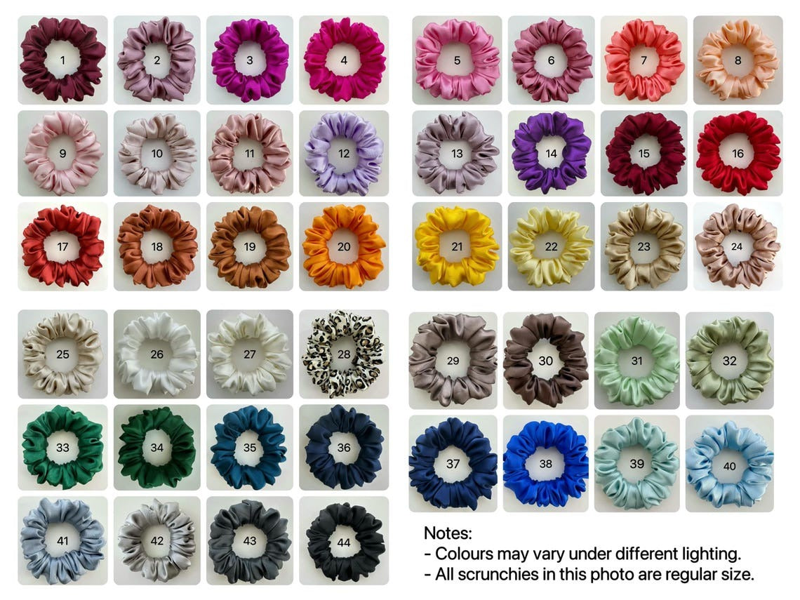 100% premium mulberry silk scrunchie - regular size | bridesmaid | birthday | teacher | personalized | gift | gift for her | healthy hair