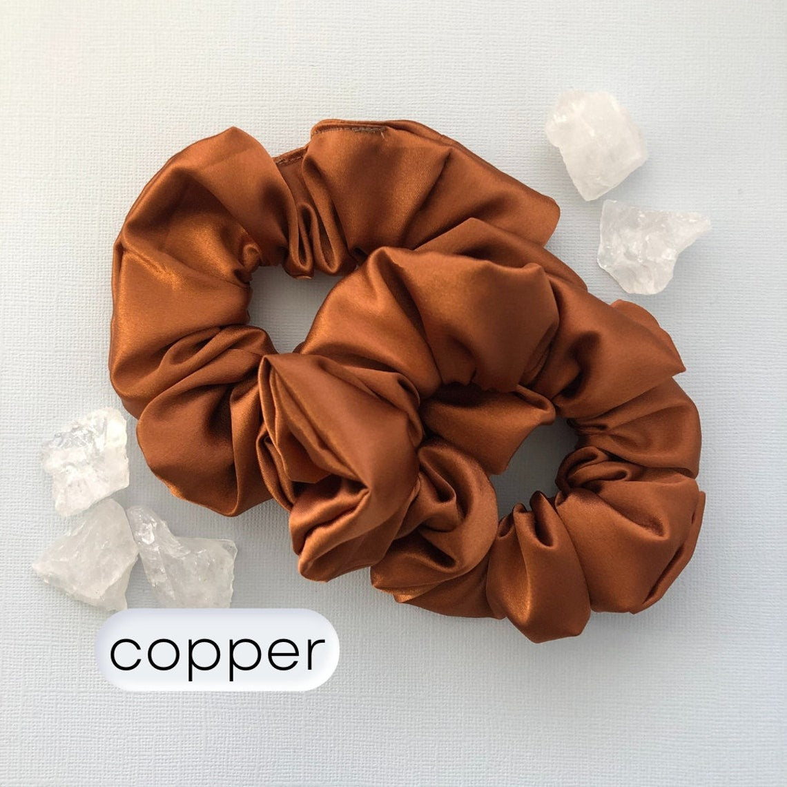 Brown Colours Satin Silk Scrunchies Hair Scrunchy Mulberry Silk Tie Hair Accessories Gift for Her All Hair Types Soft Satin Scrunchie