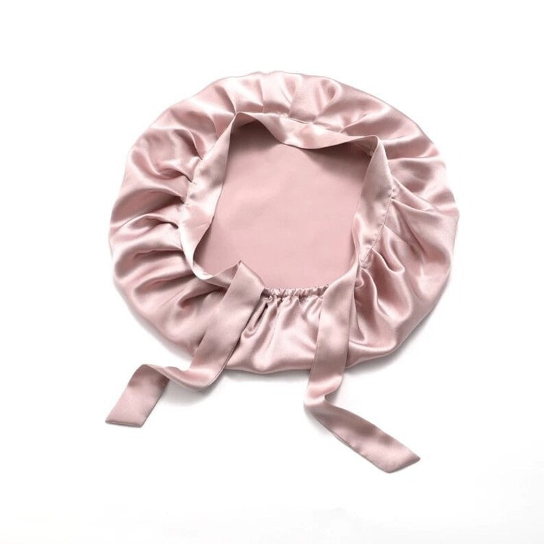 100% Mulberry Silk Caps | Silk Bonnets | Hair care | Beauty | Silk Turban - Single Layer Long Tie