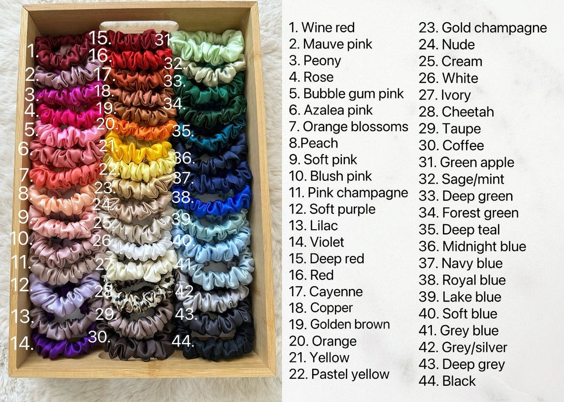 100% premium mulberry silk scrunchie - regular size | bridesmaid | birthday | teacher | personalized | gift | gift for her | healthy hair