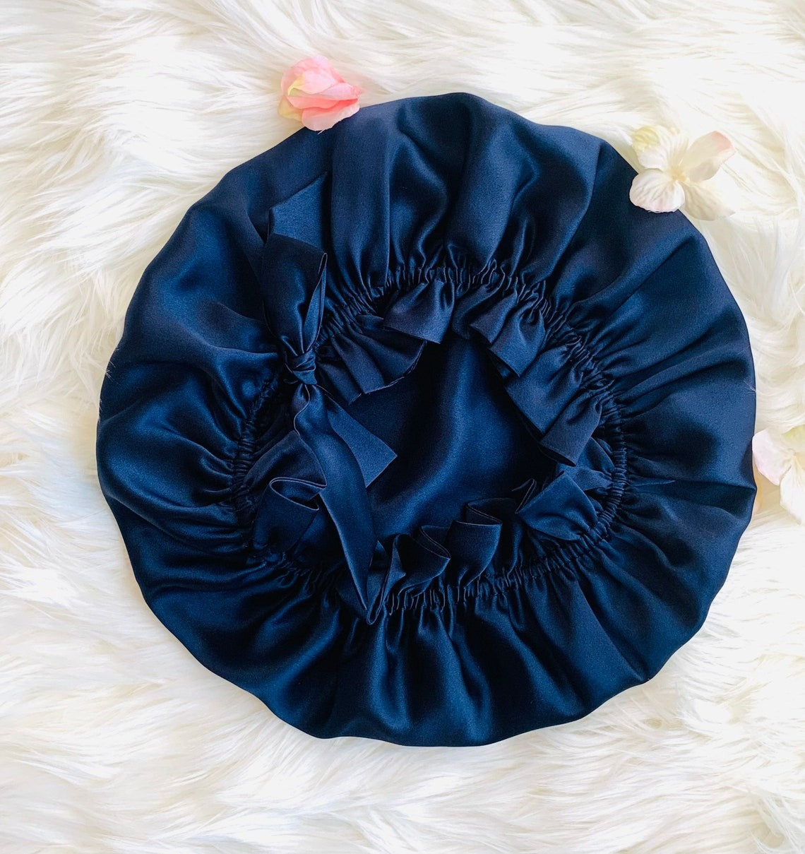 100% Mulberry Silk Caps | Silk Bonnets | Hair care | Beauty | Silk Turban - Double Layered Long Tie