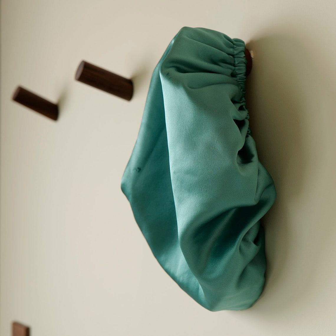 Pure Mulberry Silk Hair Bonnet The Venetians | Double Layer Reversible Silk Lining | Adjustable Elastic | Red and Green Night Bonnet Gift