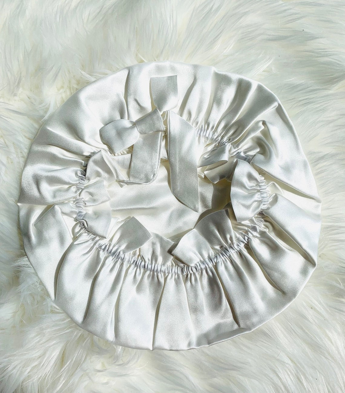 100% Mulberry Silk Caps | Silk Bonnets | Hair care | Beauty | Silk Turban - Double Layered Long Tie