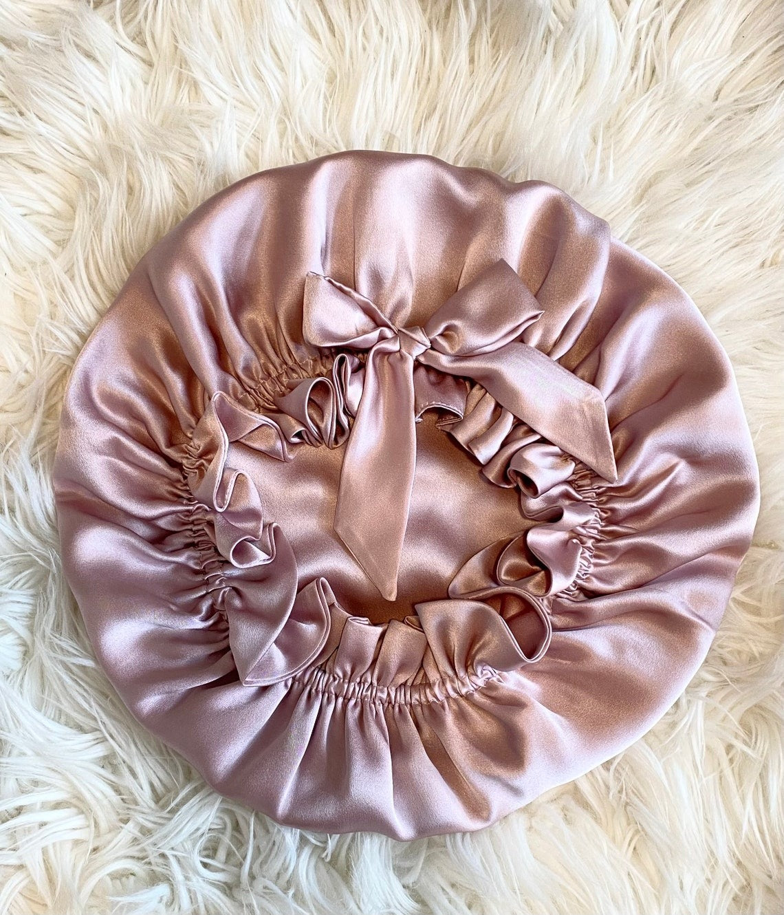 100% Mulberry Silk Caps | Silk Bonnets | Hair care | Beauty | Silk Turban - Double Layered Long Tie