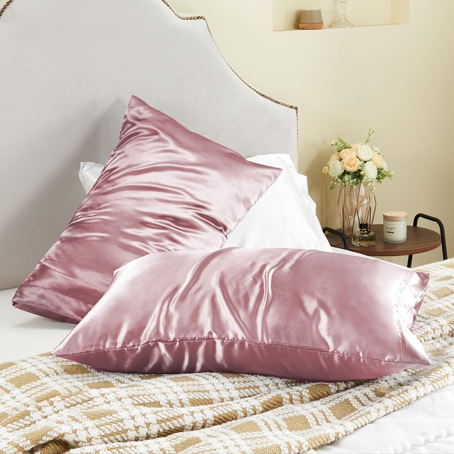 BEDELITE Satin Body Pillow Cover