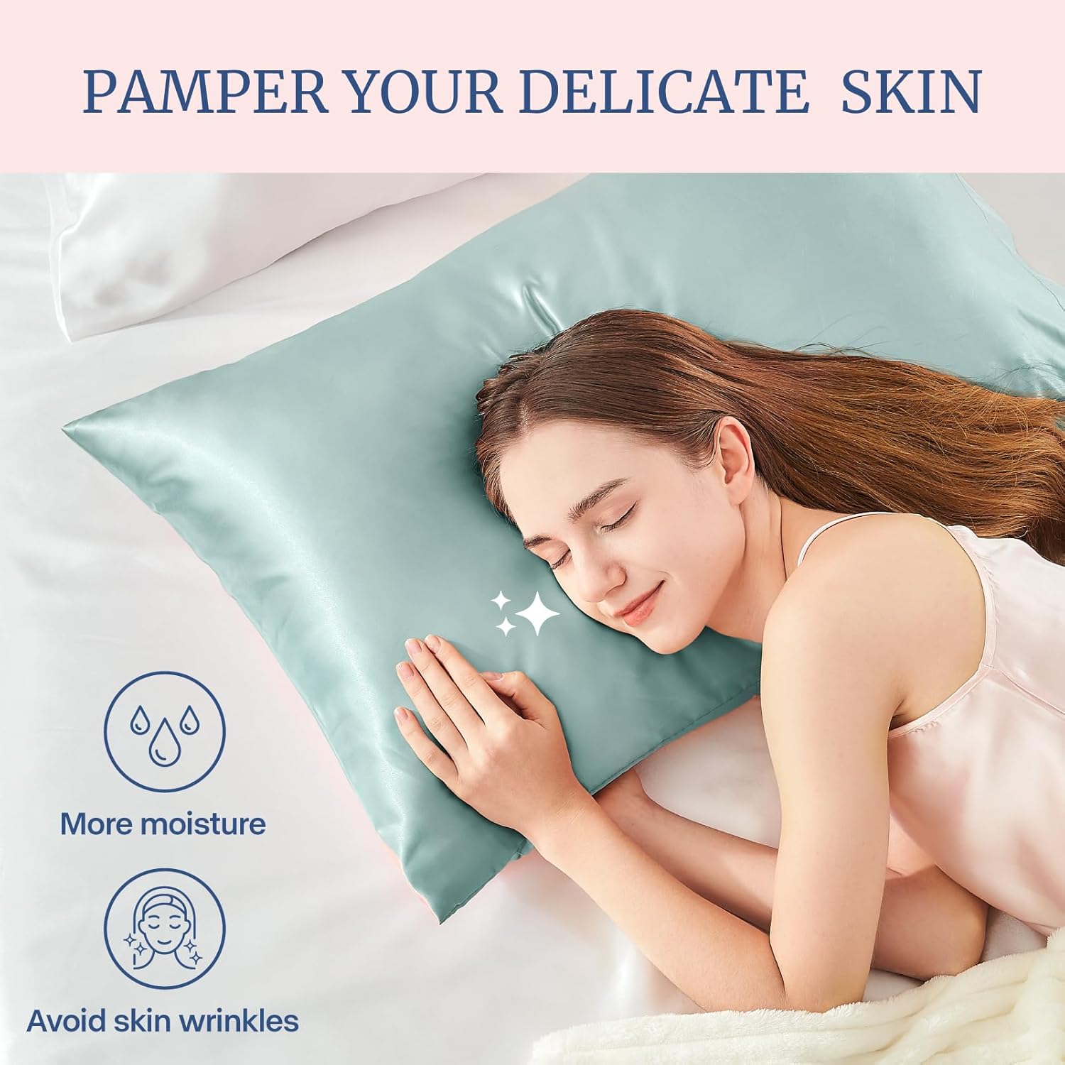 BEDELITE Satin Body Pillow Cover