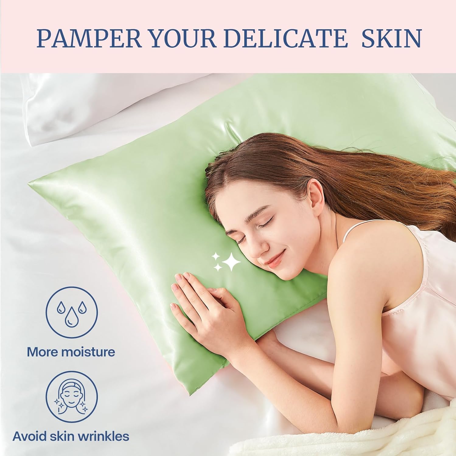 BEDELITE Satin Body Pillow Cover