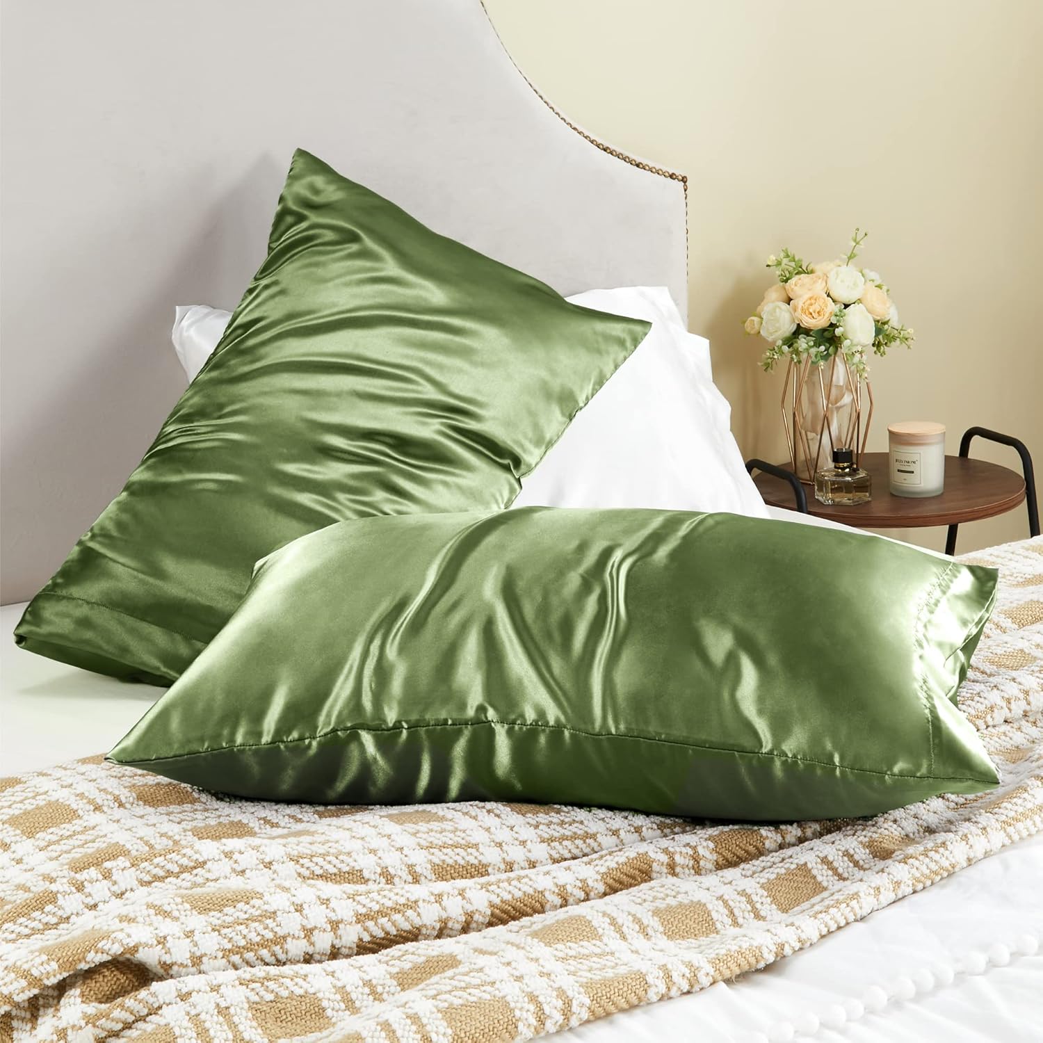 BEDELITE Satin Body Pillow Cover