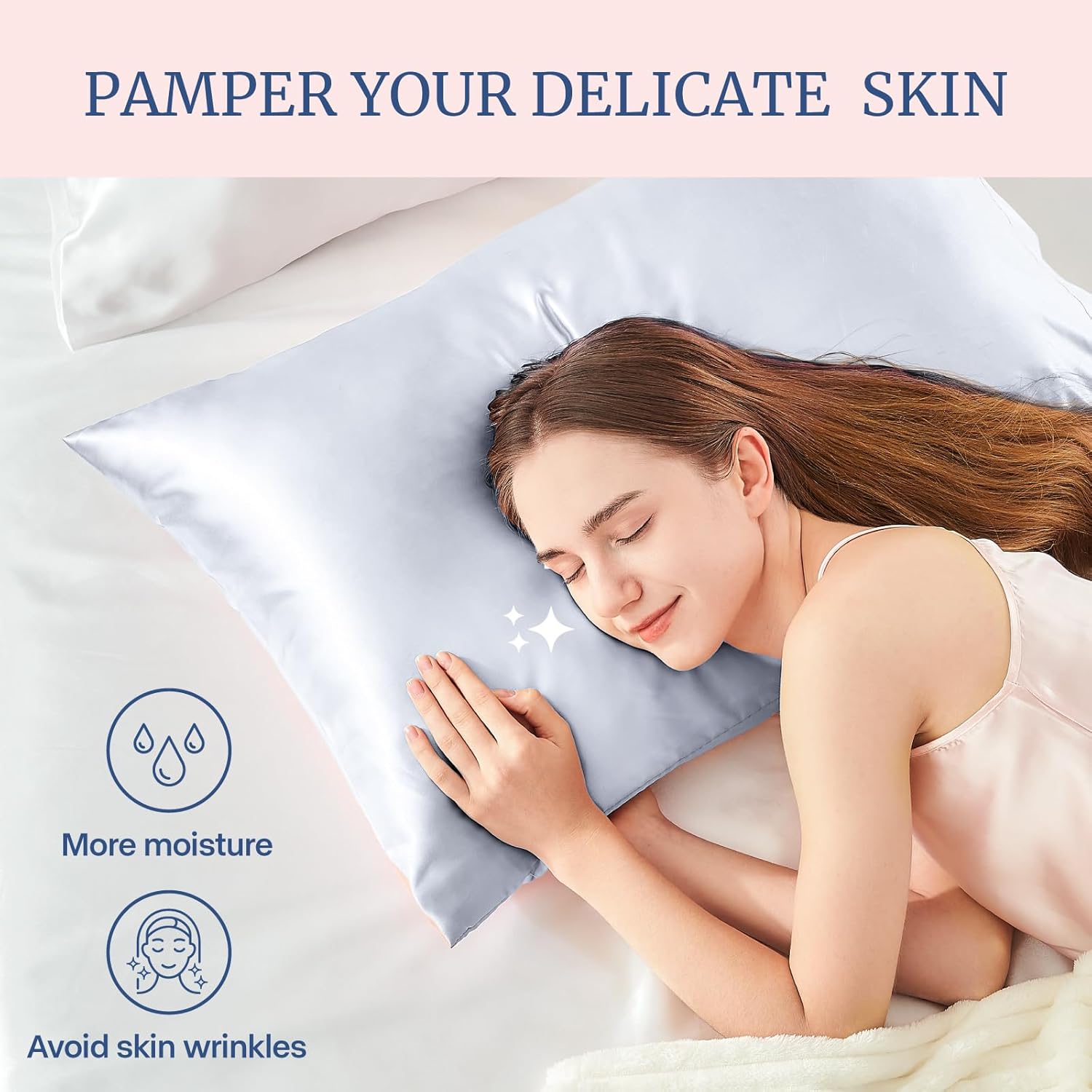 BEDELITE Satin Body Pillow Cover
