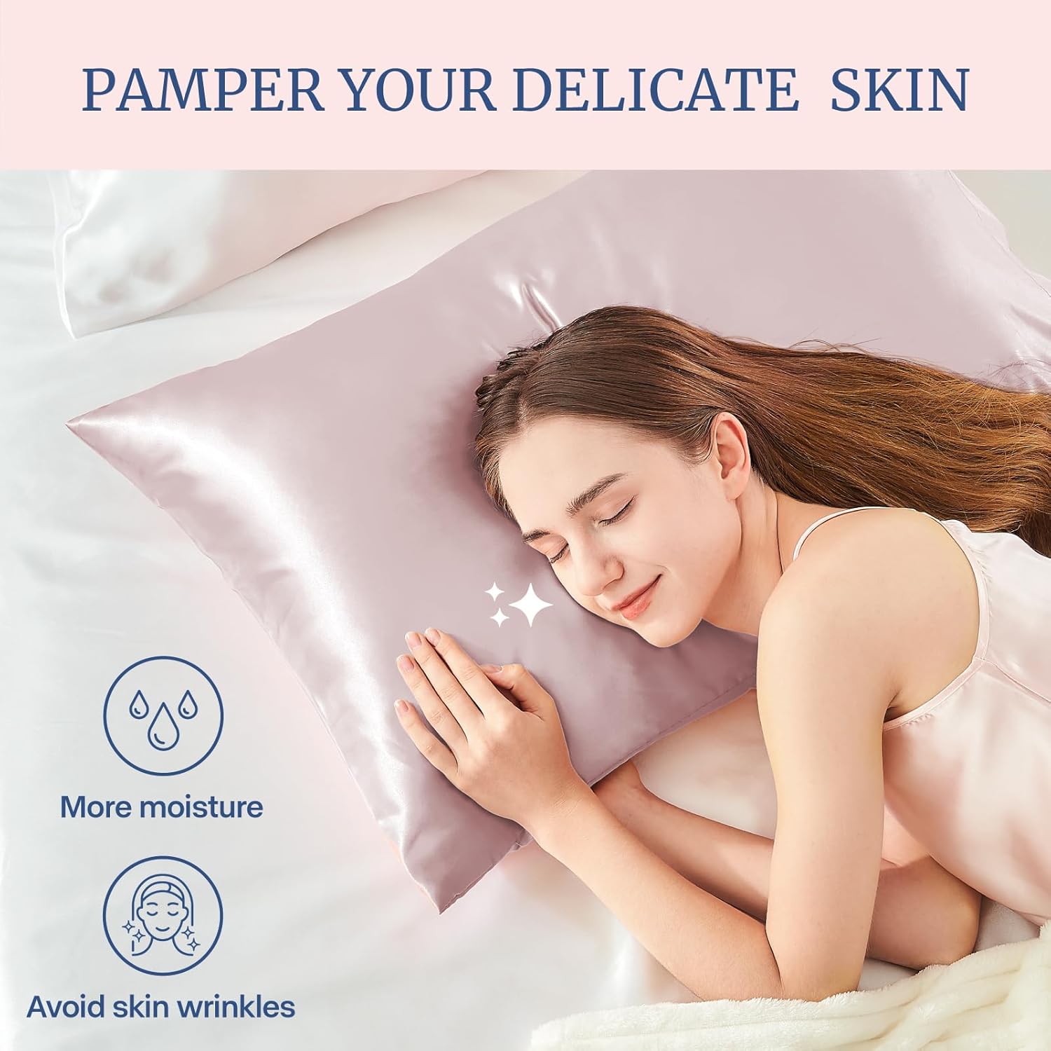 BEDELITE Satin Body Pillow Cover