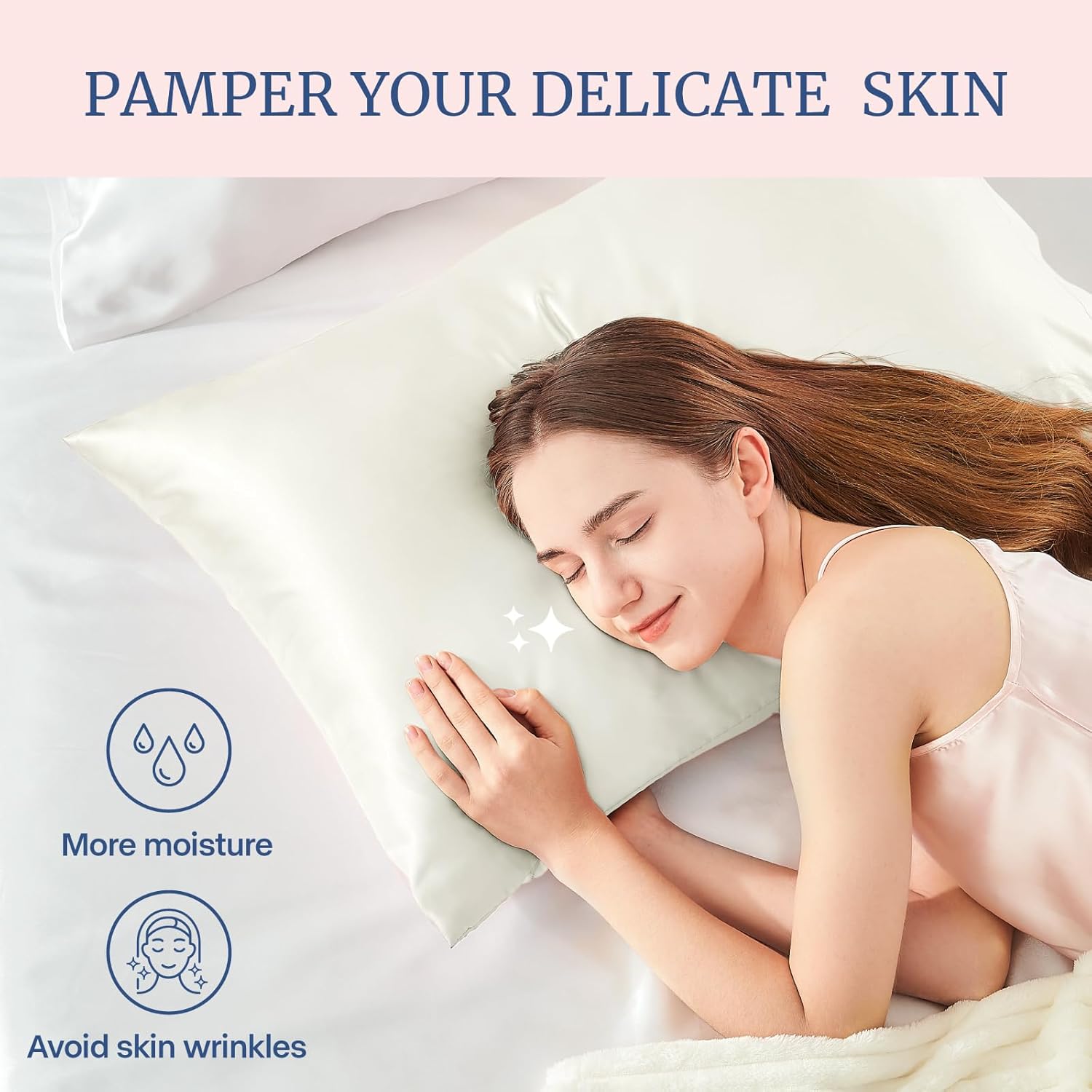BEDELITE Satin Body Pillow Cover