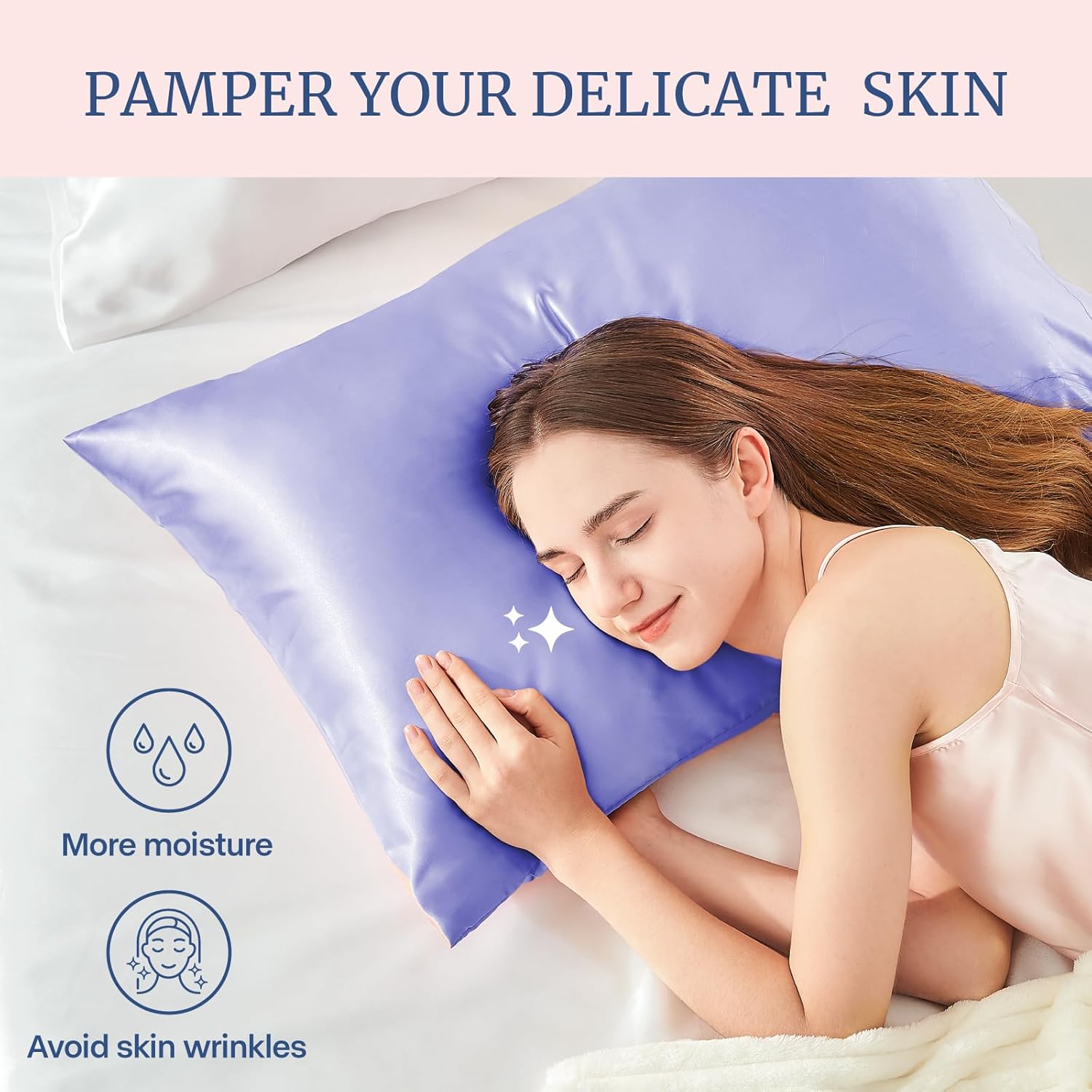 BEDELITE Satin Body Pillow Cover