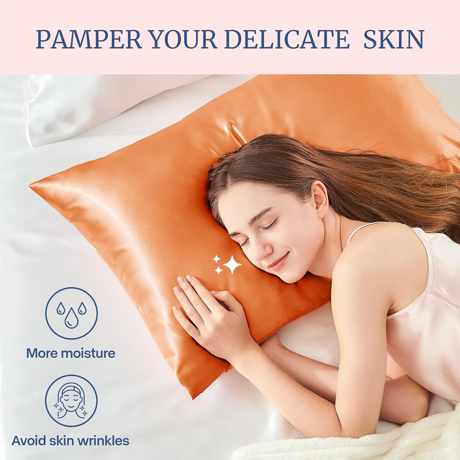 BEDELITE Satin Body Pillow Cover