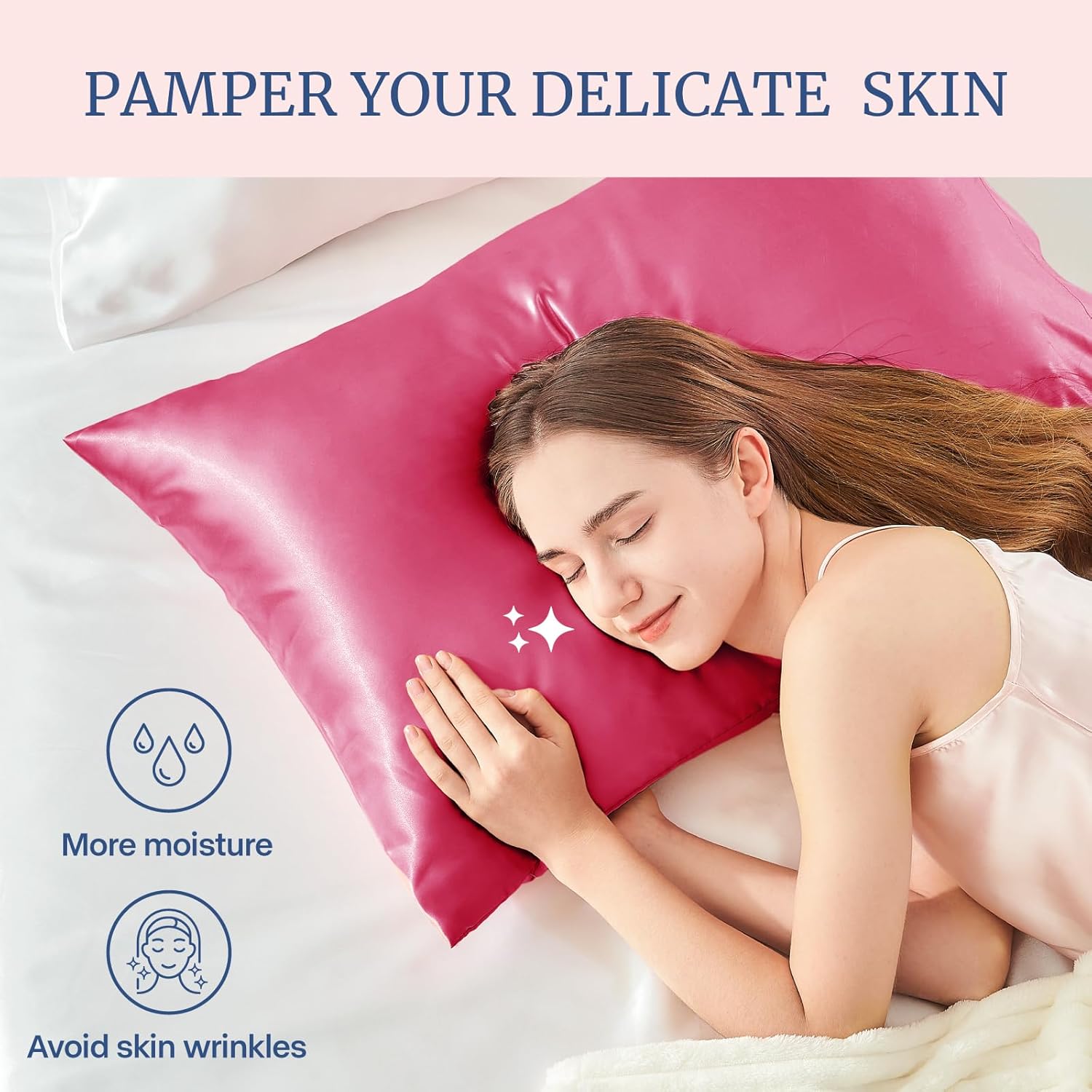 BEDELITE Satin Body Pillow Cover