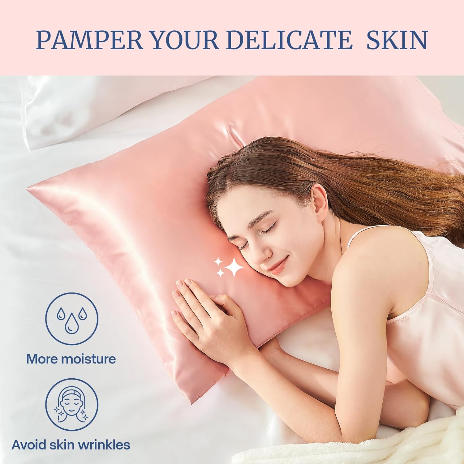 BEDELITE Satin Body Pillow Cover